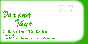dorina thur business card